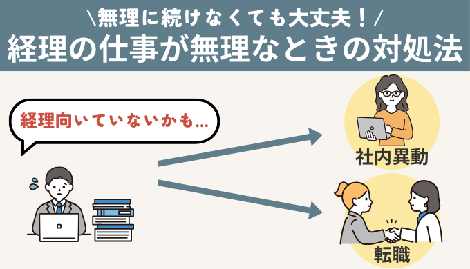 経理の仕事がどうしても無理なときの対処法